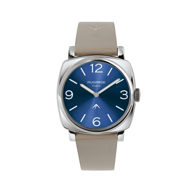 Montre Belleville bleue et taupe Augarde