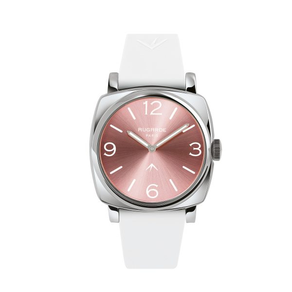 Montre Belleville rose et blanche Augarde