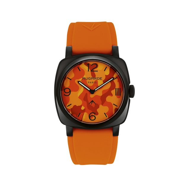 Montre Camouflage Orange Augarde Monceau