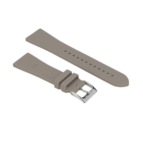 bracelet interchangeable silicone fin taupe